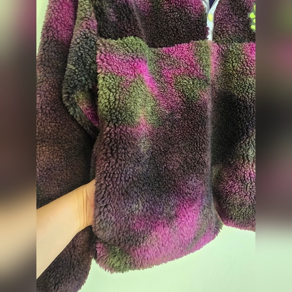 Sundae School Purple and Green Fleece Jacket - Picture 6 of 11
